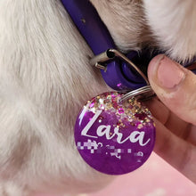 Load image into Gallery viewer, Two Toned Triple Layered Pet Tags