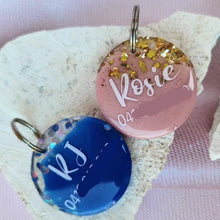 Load image into Gallery viewer, Two Toned Triple Layered Pet Tags