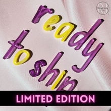 Load image into Gallery viewer, Purple and Yellow NSW Foundation Font Alphabet Set