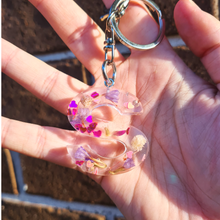 Load image into Gallery viewer, Customisable Floral Letter Keychain