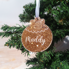 Load image into Gallery viewer, Customisable Domed Bauble Ornament