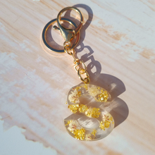Load image into Gallery viewer, Baby's Breath x Foil Customisable Letter Keychain