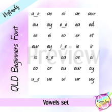 Load image into Gallery viewer, QLD Beginners Vowel Digraph Set + FREE GIFT