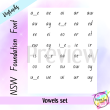 Load image into Gallery viewer, NSW Foundation Vowel Digraph Set + FREE GIFT
