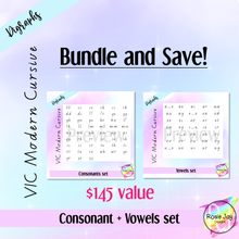 Load image into Gallery viewer, VIC Modern Cursive Digraph Full Set + FREE GIFT