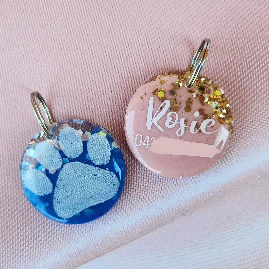 Two Toned Triple Layered Pet Tags