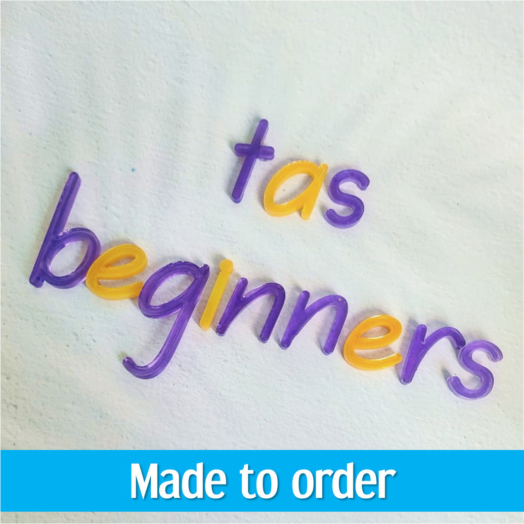 TAS Beginners Font Letter Set
