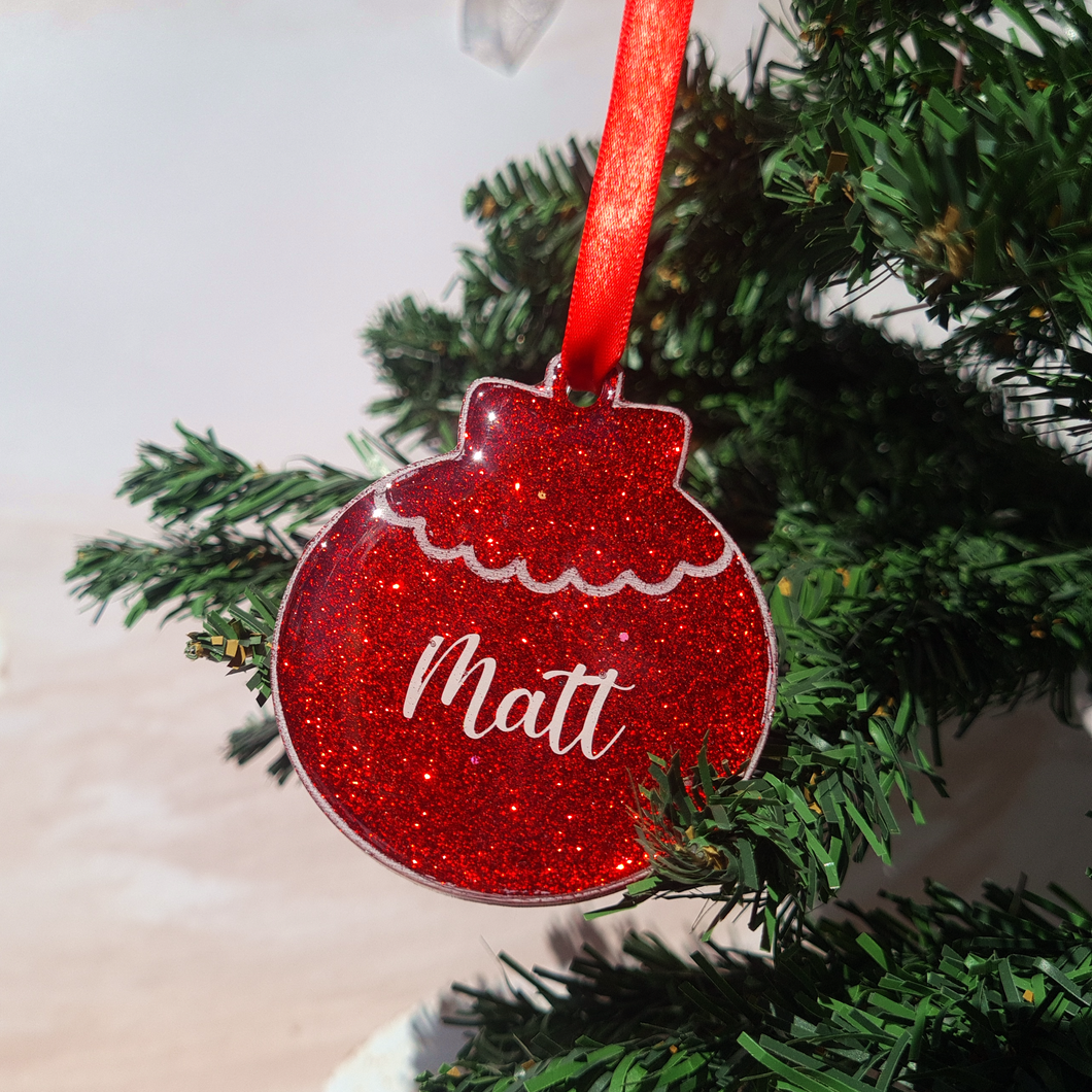 Customisable Domed Bauble Ornament