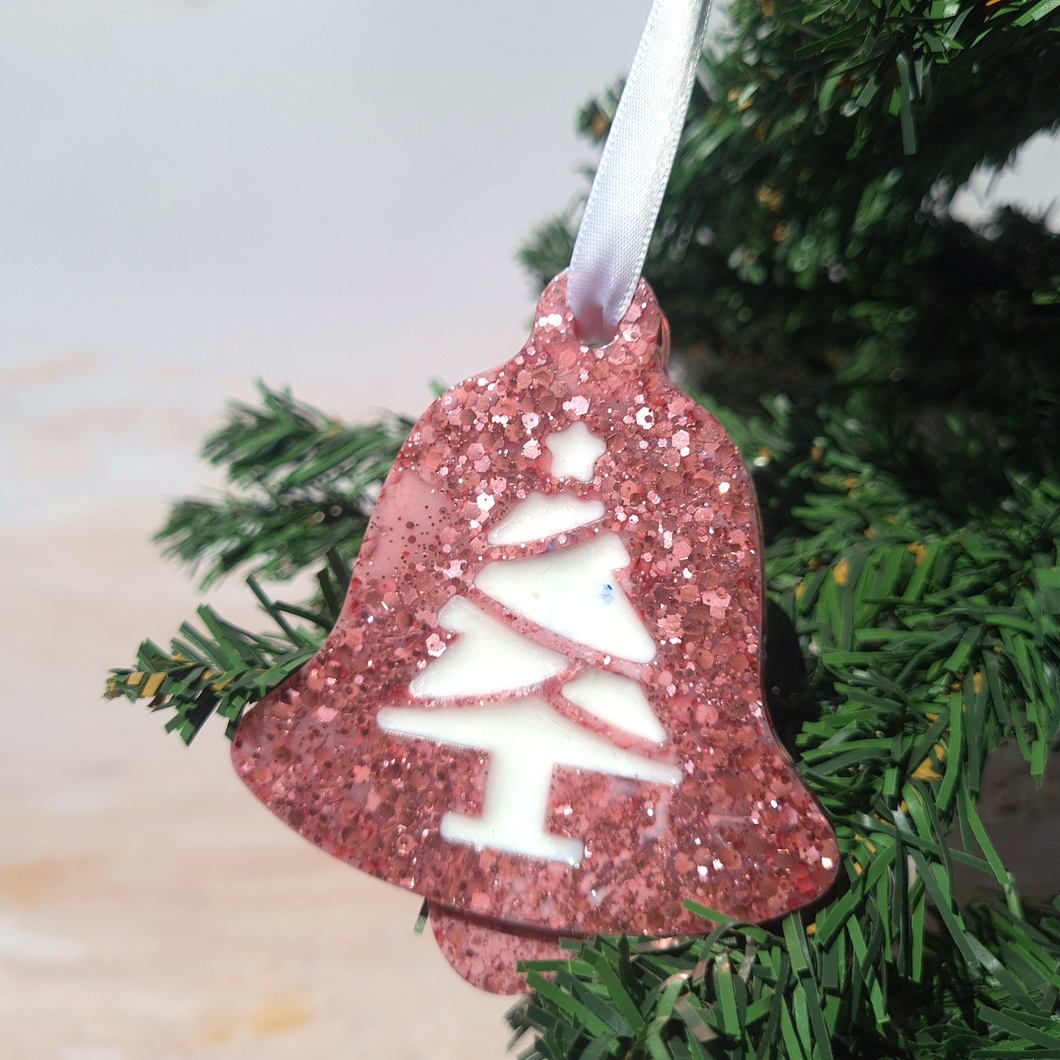Dusty Pink Bell Ornament