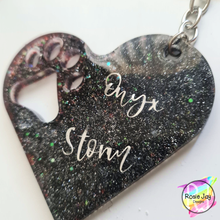 Load image into Gallery viewer, Customisable Pawprint Heart Keychain

