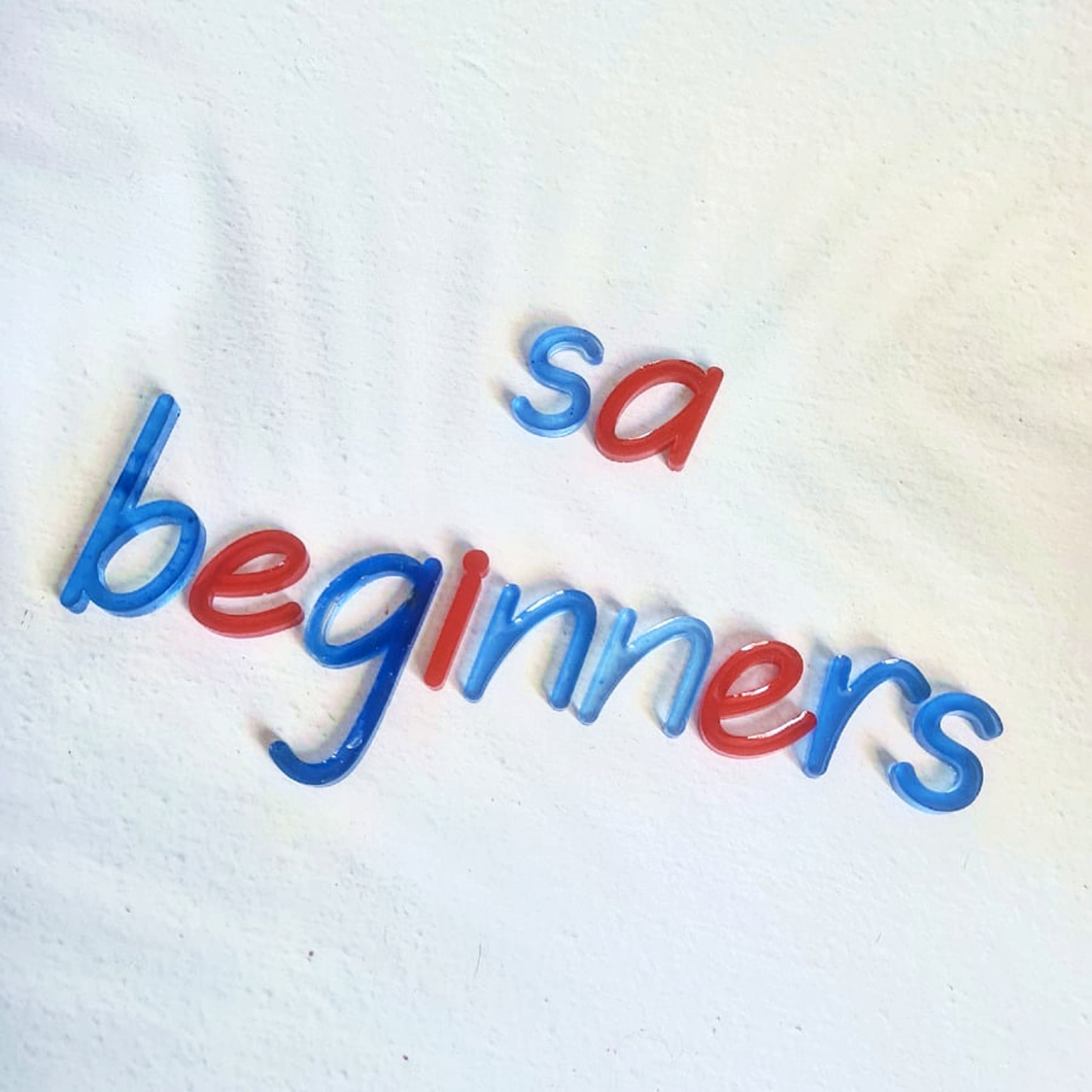 SA Beginners Font Letter Set