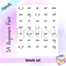 Load image into Gallery viewer, SA Beginners Vowel Digraph Set + FREE GIFT
